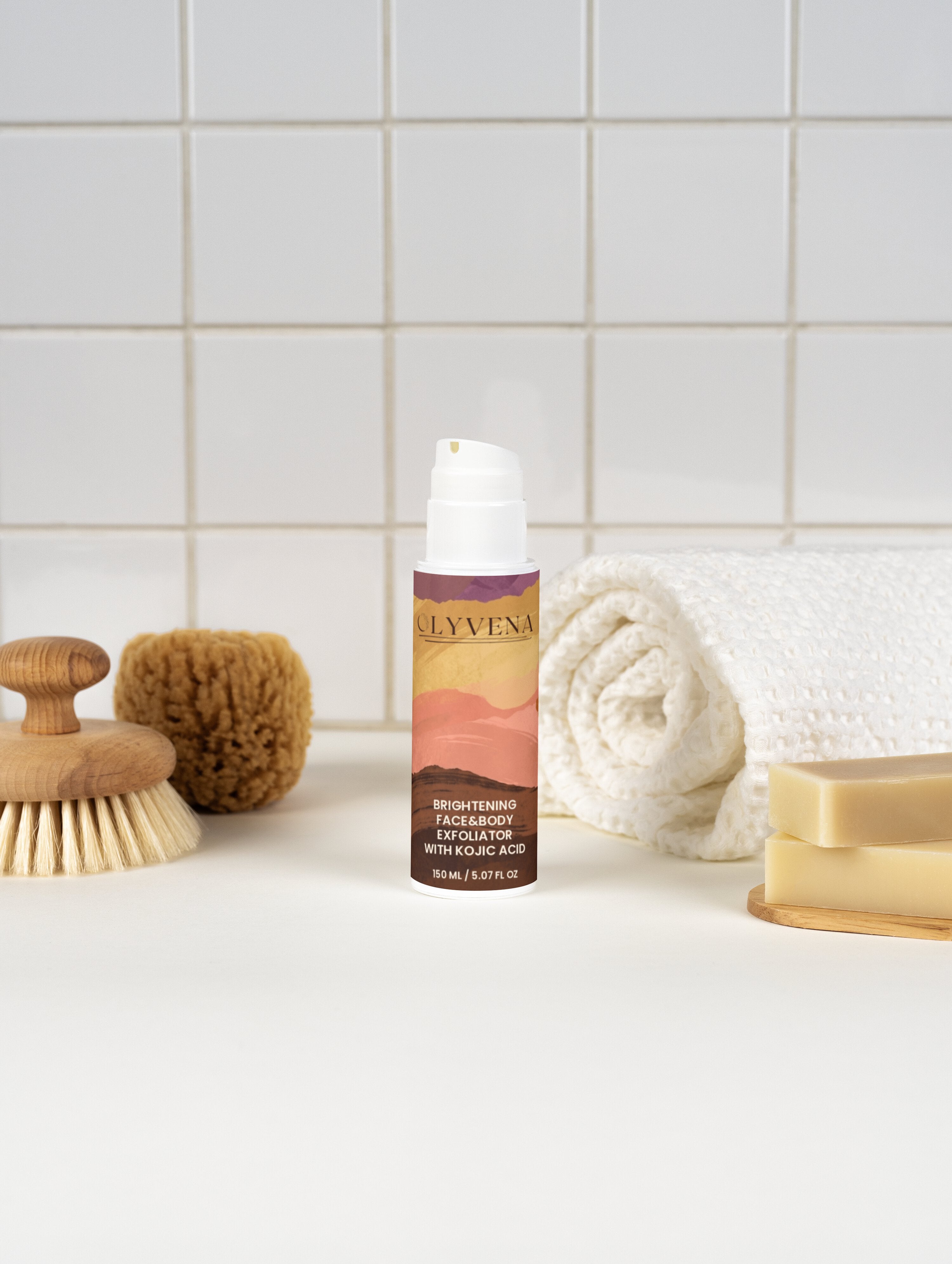 Brightening Face&Body Exfoliator with Kojic Acid