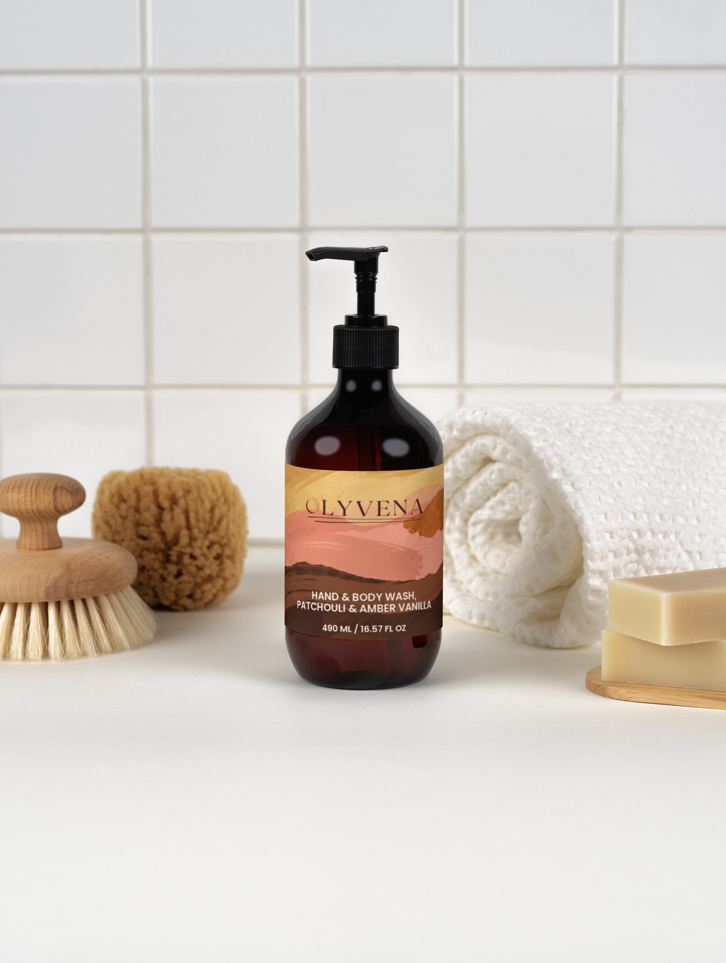 Hand & Body Wash, Patchouli & Amber Vanilla